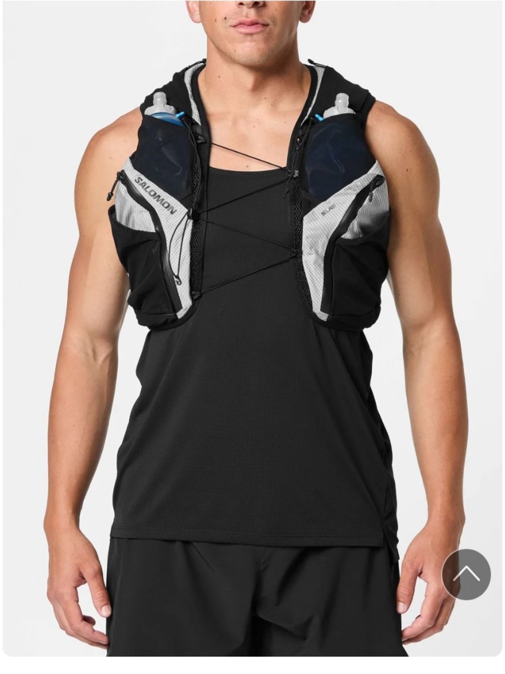 Salomon Black and Gray S-Lab Running Hydration Vest - Picture 6 of 10